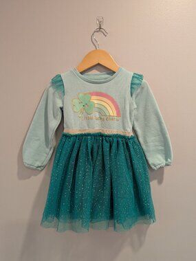 2/$20 💚 Lucky Charm Tulle Toddler Girl Dress | St. Patrick's Day